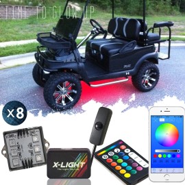 8 Pod Sounds Active UTV ATV QUAT LED Neon Accent Under Glow Kit w Brake Function