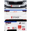 Daged Switzerland Sticker Card 5 Pieces – Foreign License Plate