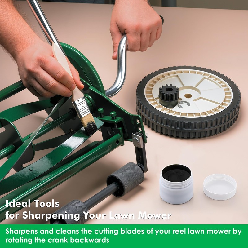 Dunkive Compound Sharpening Kit, Reel Lawn Mower Sharpening Kit Compatible