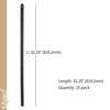 Myard 32-1/4 Inches Heavy Duty Flat Straight Iron Deck Balusters