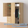 PATIKIL Recessed Pull Door Handle, 4 Pack Invisible Flush Pull