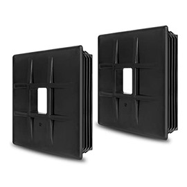 luxlead RV Bumper Plug End Cap 4" Square Bumper Caps for RV, Camper, Travel Trailer, 2 Pack