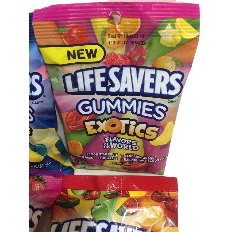 Lifesavers Gummies, Collisions, Wild Berries, Original & Exotics 7oz, 4