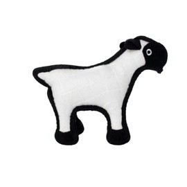TUFFY - World's Tuffest Soft Dog Toy - Barnyard Sheep -Squeakers - Multiple Layers. Made Durable, Strong & Tough. Interactive Play (Tug, Toss & Fetch). Machine Washable & Floats. (Junior)