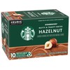 Starbucks Flavored Coffee K-Cup Pods, Hazelnut Flavored Coffee, Made without