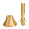 Hand Call Bell Easy Cleaning Portable Brass Material 13x6.5cm Decorative