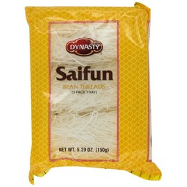 Dynasty SaiFun Bean Threads Noodles, 5.29-Ounce Bags (Pack of 12)