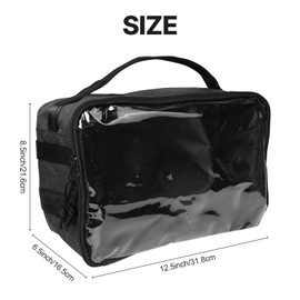 Cornhole Bags Carry Case Holds Set of 8 Bean Bags,Cornhole Carrying Case with Portable Handle and Pocket,Detachable Padded Divider