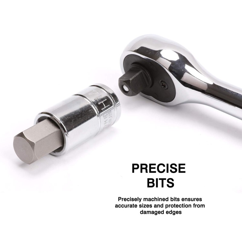 CASOMAN Hex Bit Socket Set, 13PCS Set, Metric, 2mm-14mm Hex