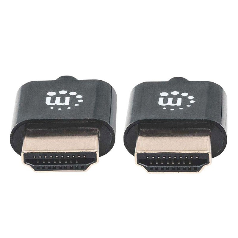 MANHATTAN HDMI Cable Ultra Thin with Ethnet 1.8 m Black