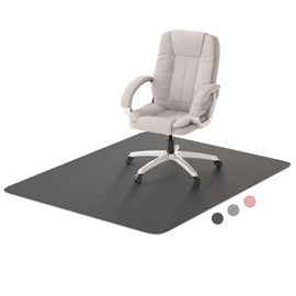 Hsurbtra Office Chair Mat for Hardwood Floor, 35" x 47" Large Anti-Slip Computer Chair Mat, Heavy Duty Wood & Tile Floor Protector, PVC Desk Rug for Office Home, Black