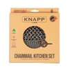 Knapp Made Cast Iron Chainmail Scrubber Kitchen Set - 4"