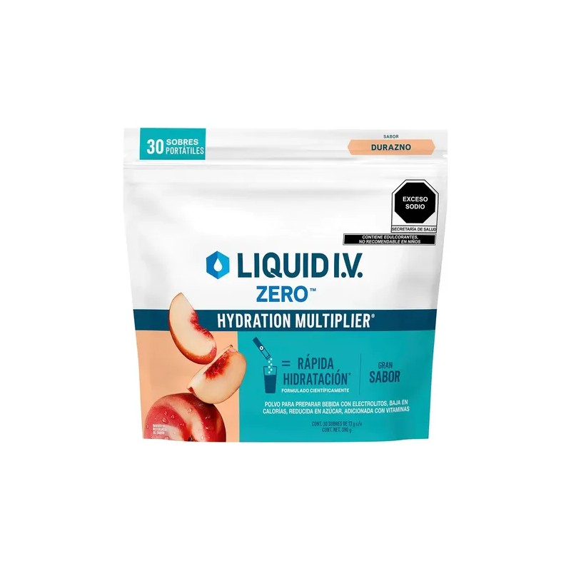 2 Pack Liquid Iv Electrolitos En Polvo S Durazno 60
