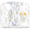 Drum Lampshades Floral Printed Lamp Shades - 13" x 13"