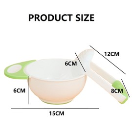 Baby Food Masher Bowl Set,Baby Food Mash Bowl,Handmade Fruit Vegetable Food Grinding Bowl,with Non Slip Long Bowl Handle and Grinding Rod, Suitable for Making Various Types of Purees for Babies
