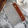 16.7 X 10.8CM Stainless Steel Bench Scraper with Wooden Handle