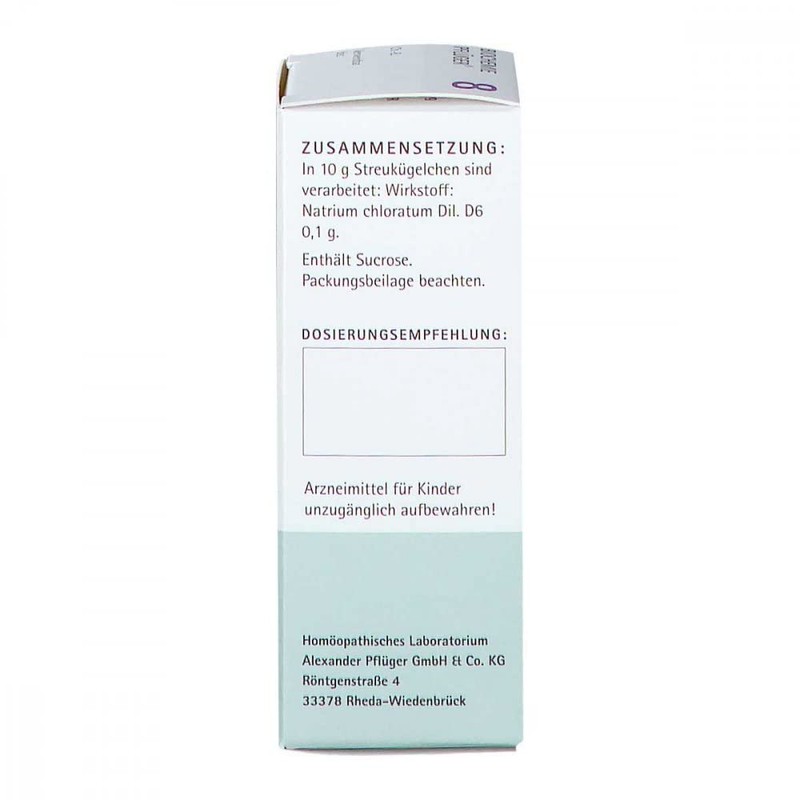 Biochemie Pfl ger Globules No. 8 Sodium Chloratum D6 15