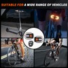 4Pcs Bicycle Turn Signal with Alarm, USB Charging Remote Control