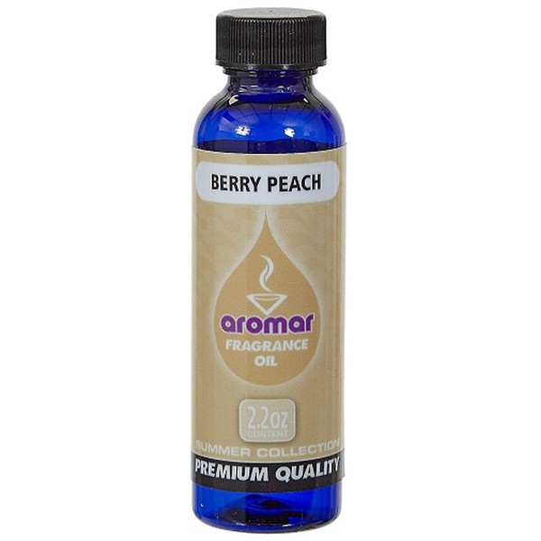 Aromar Aromatherapy spa Collection Essential Aromatic Fragrance Oil Berry Peach 2.2oz Made in USA