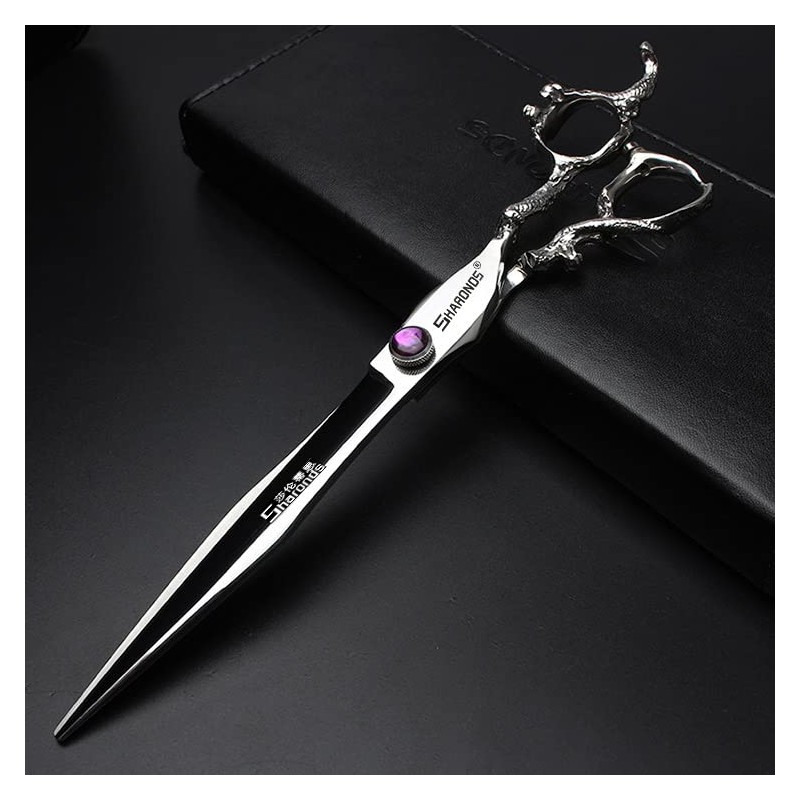 7/8 inch professional hairdressing scissors, hairdressing scissors, tap handle (8