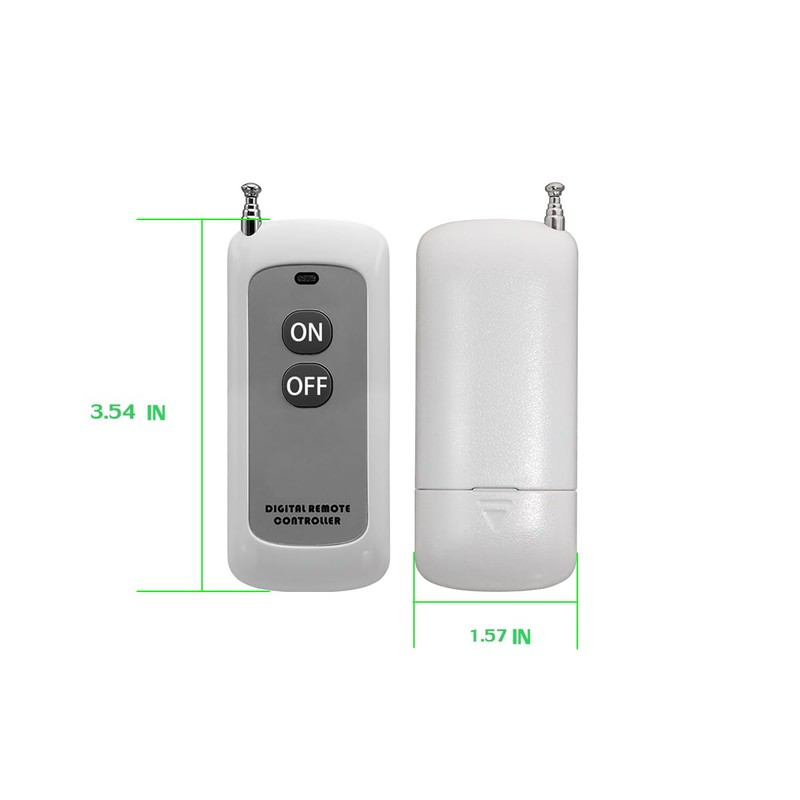 Wireless Light Switch and Receiver Kit, 30A High Power, No