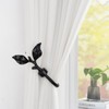 Gurtt 1 Pair Of Leaf Shaped Curtain Holdbacks Metal for