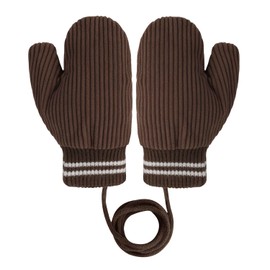 Moonlove Kids Thermal Gloves Unisex Baby Toddler Cute Warm Gloves Girls Boys Outdoor Thick Cozy String Mittens Winter Autumn Cold Weather Windproof Hanging Neck Mitts