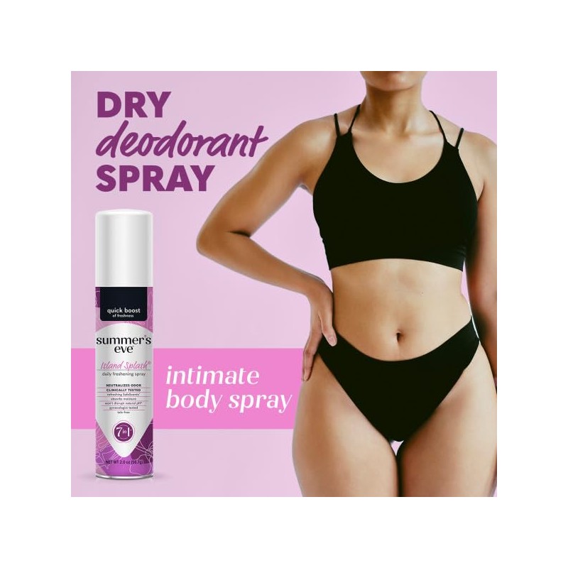 Summer's Eve Island Splash Daily Refreshing Feminine Spray, 2 oz