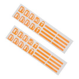 Mikinona 2pcs Car Window Stickers Glow in The Dark Decorative Car Trim Stickers for Night Visibility