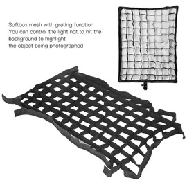 ASHATA Foldable Softbox Honeycomb Grid Strip 19.7x27.6in Softbox Cellular Grid Mesh for Photo Studio Flash, Photography Accessories