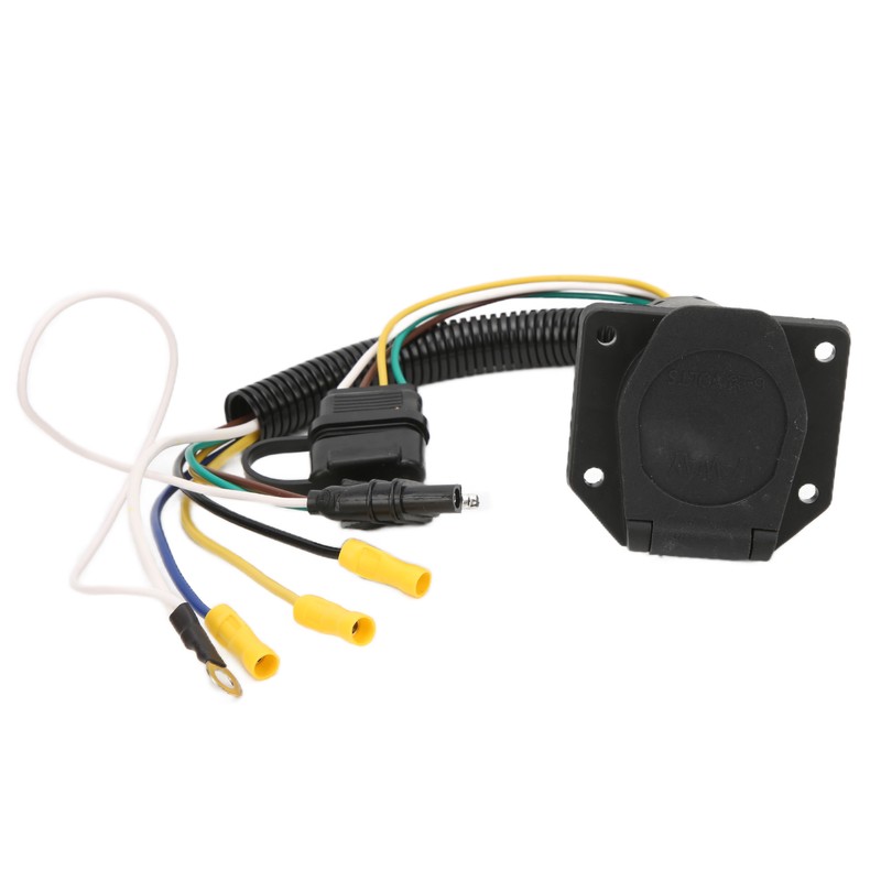 Trailer Wiring Adapter 4 Way to 7 Way Round Trailer