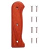 DOITOOL 2Pcs Wood Knife Scales Kitchen Knife Handle Replacement Kitchen
