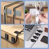 BLOOPIC Cable Clips, Super Strong, No Glue Residue, Professional Organization
