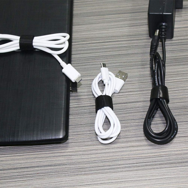 ENVEL Reusable Cable Ties 2 Rolls Hook and Loop Cable
