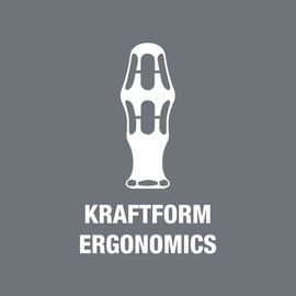 Wera Kraftform 334 Screwdriver - Flared Slotted Tip 6.5 Mm