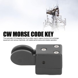 Culnflun CW Morse CODE Key, Cw Key Double Paddle Automatic Telegraph Key, Short WAVY Radio CW Key with Magnetic Base QU2020 Suitable for CODE Circuits and Machinery