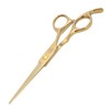Hair Cutting Shears Stainless Steel Incisive Curved Handle Hairdressing Scissors