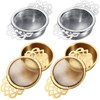 Empress Tea Strainers with Drip Bowls, Mesh Tea Infuser Stainless