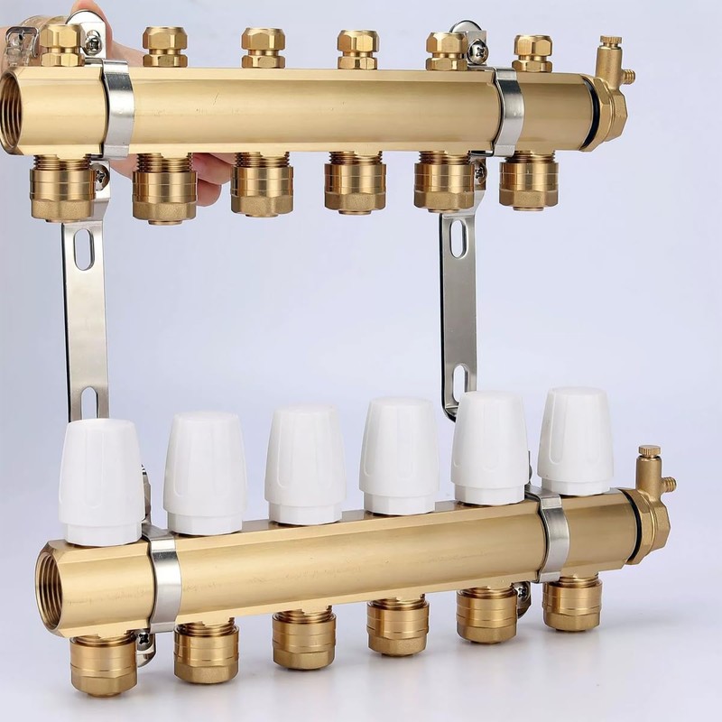 Laroal 4Pcs Radiator Valve Caps for Underfloor Heating Manifold Hand