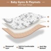 KICPOAY Baby Play Mat Stars Moon Pastel Grey 50 x