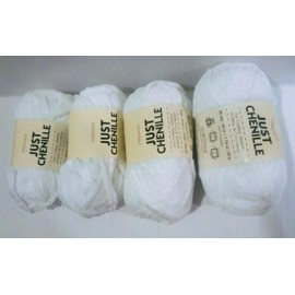 Premier Just Chenille Yarn Choice of Colors are (4) Skeins of Mint, (5) Skeins of Light Blue, (4) Skeins of Lavender or (4) Skeins of White(White)