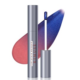 KIMUSE Lip Stain Masque, Lip Stain Peel Off Long-Lasting, Hydrating & Smudge-Proof Lip Color with Highly Pigmentation, Natural Matte Finish Peel Off Lipstains, Vegan Formula
