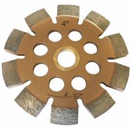 4" Diamond Tuck Point Blade for Mortar Joint Removal, 1/4" Segment Width, 12mm Segment Height, 7/8"-5/8" Arbor