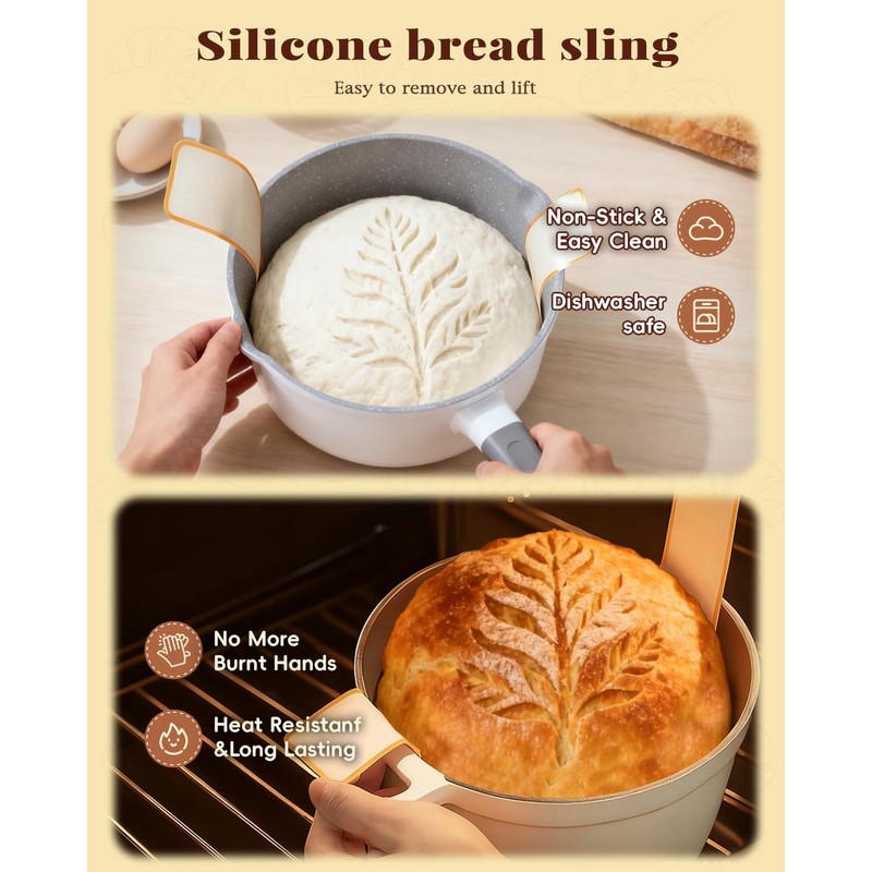 TAOMAND Complete Sourdough Starter Kit for Beginners | with Bag