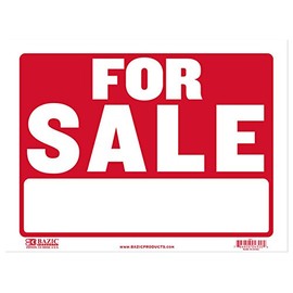 BAZIC 9" X 12" for Sale Sign