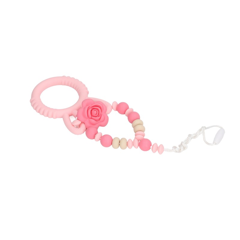Teething Necklace Gum Massage Silicone Baby Teether Cute Bright Color