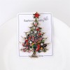 Christmas Brooch Pins Crystal Enamel Pin Christmas Tree Lapel Pin