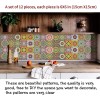 Kakofaci Peel and Stick Tile Stickers 12 Pcs(6X6 Inch) Backsplash