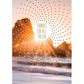 Shared Blessings Ministry Appreciation 1 Count Religious Thank You Card with KJV Scripture Bible Verse