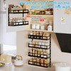 X-cosrack 6-Tier Wall-Mounted Spice Rack Organizer with Mixed Basket Sizes,